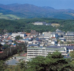 夏の岳温泉全景