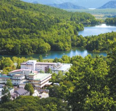 奥日光湯元温泉の全景