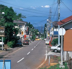 関温泉の温泉街