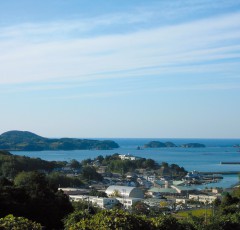 壱岐湯本温泉の全景