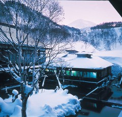 酸ヶ湯温泉の冬景色