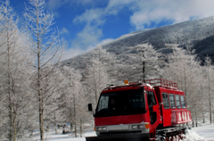 冬期は雪上車で送付